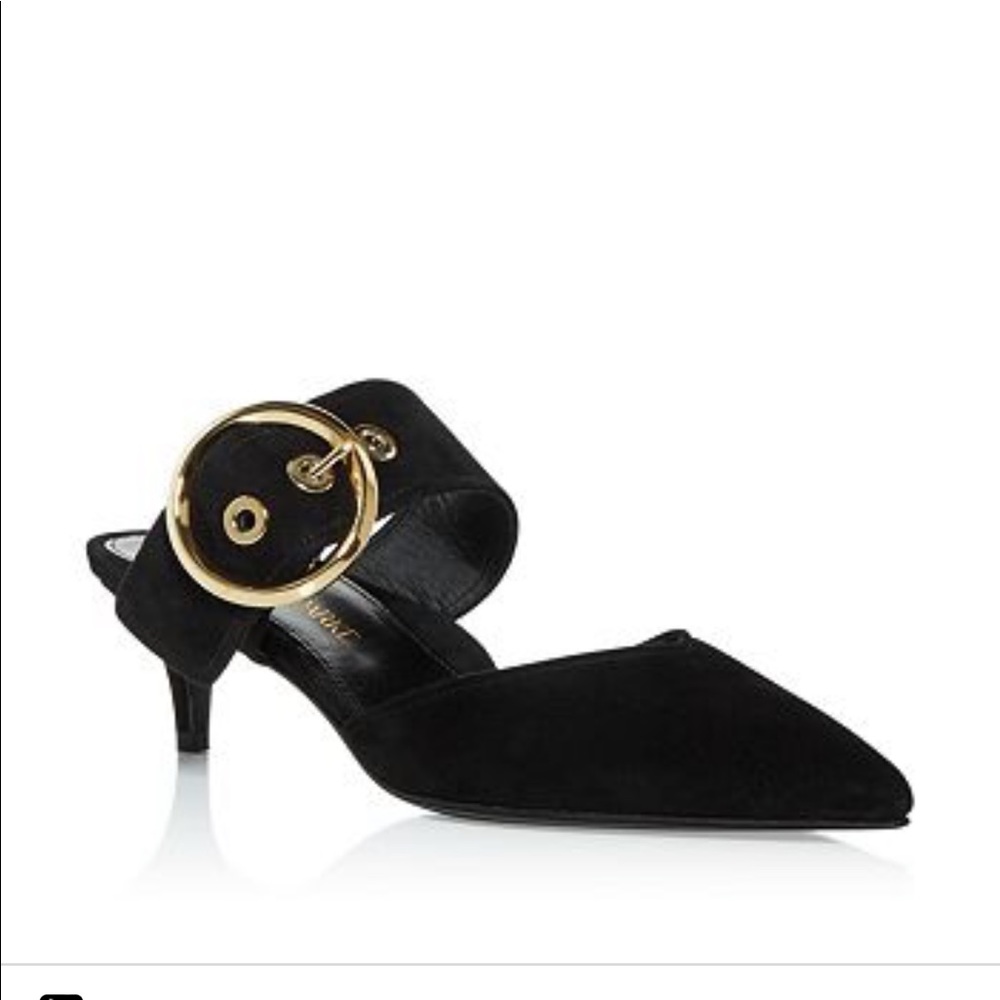 Marion Parke “Royce” Black suede kitten heel size 41